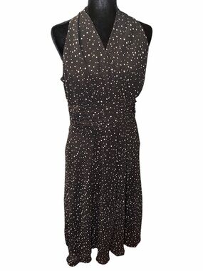 Evan Picone Polka Dot Halter Dress